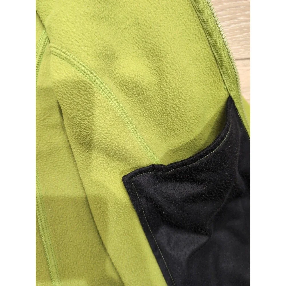 LL BEAN FLEECE JACKET WOMEN'S SIZE L FULL ZIP APPLE GREEN